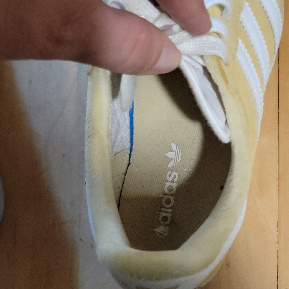 Adidas Butter Yellow Suede Gazelle Sneakers - 6 - Picture 5 of 9